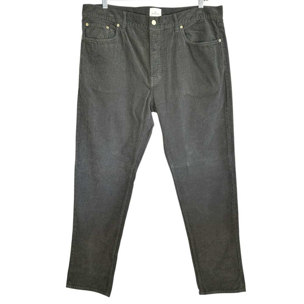 Sid Mashburn Corduroy Pants Mens 40X32 Button Fly Straight Leg Mid Rise Gray